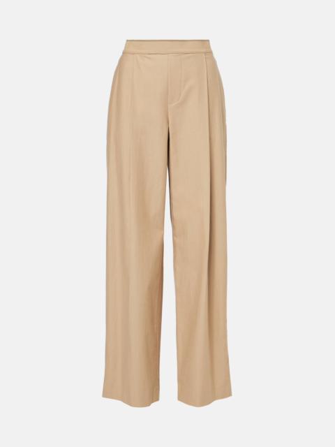 Vince Cotton and wool wide-leg pants