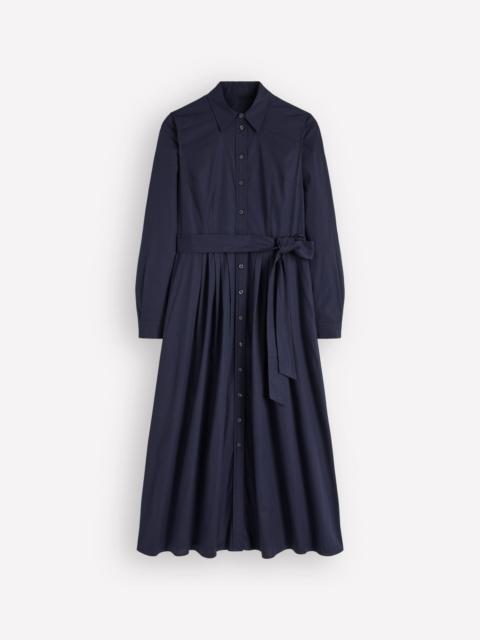BODEN Alexa Cotton Midi Shirt Dress-Navy