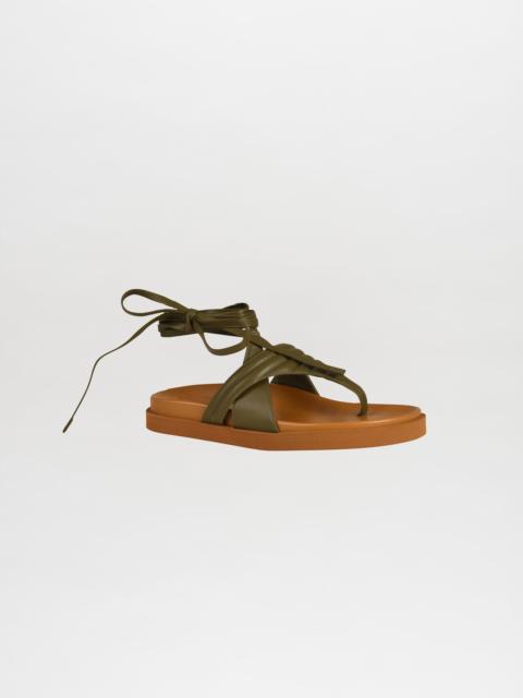 SILVIA TCHERASSI Kristina Sandals Olive