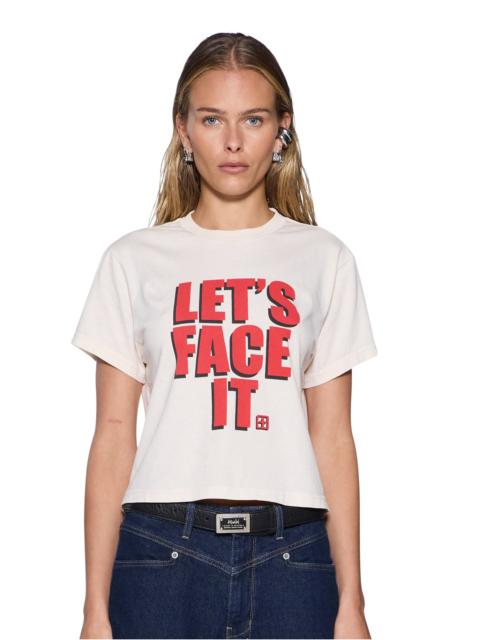Ksubi LETS FACE IT SHRUNKEN SS TEE BONE