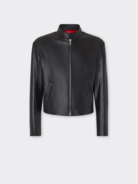 Ferrari Nappa leather biker jacket