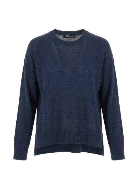 'S Max Mara fine-knit stepped-hem sweater