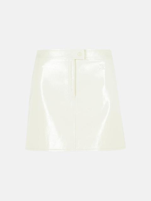 courrèges 'REEDITION' WHITE POLYESTER BLEND MINISKIRT