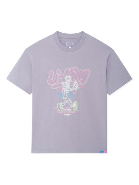 Li-Ning x Steven Harrington Graphic T-shirt 'Purple' AHSSC47-2