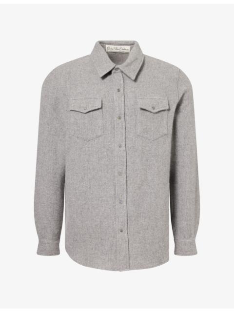 God’s True Cashmere Gemstone-Embellished Cashmere Shirt
