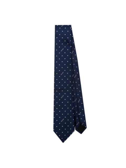 Moschino patterned-jacquard tie