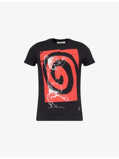 Vivienne Westwood Swirl Peru' Crewneck Cotton T-Shirt