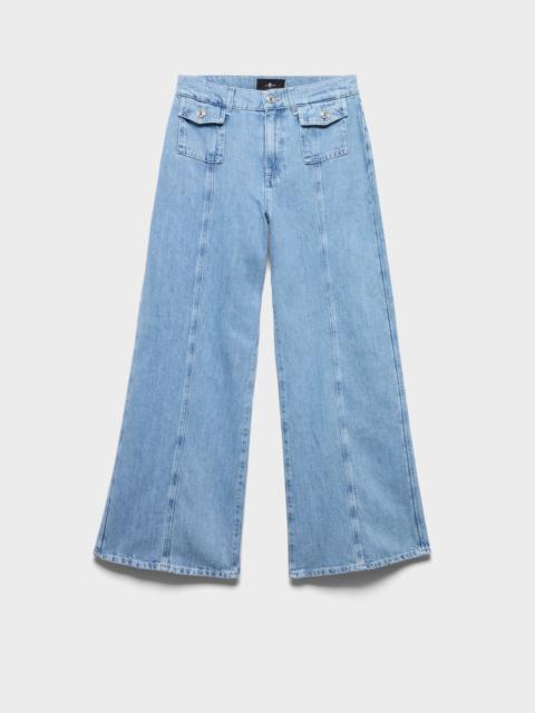 7 For All Mankind LOTTA ANKLE in Indigo Linen Iris