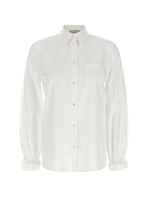 Valentino VLogo Signature bow-detail shirt