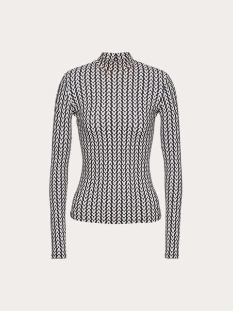 Valentino OPTICAL VALENTINO JERSEY TOP