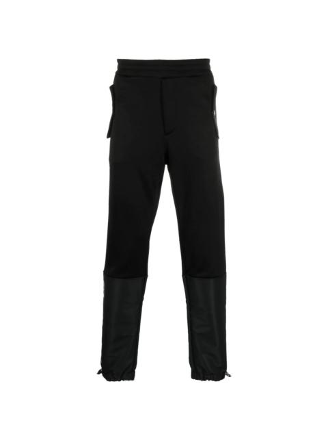 panelled tapered track pants