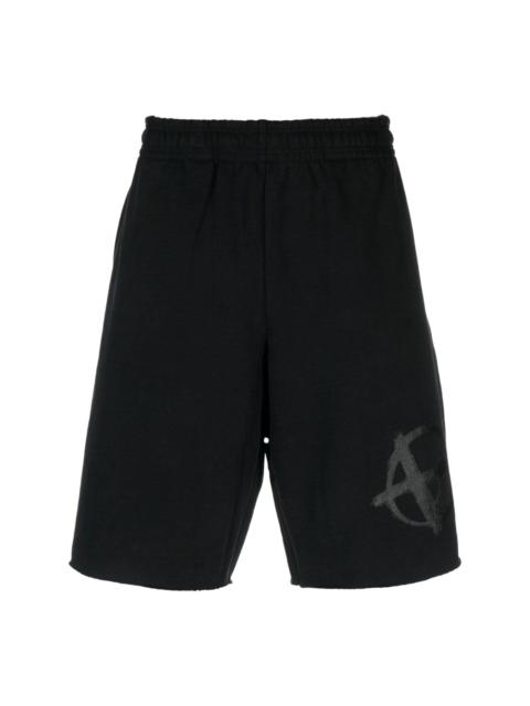 Reverse Anarchy cotton track shorts