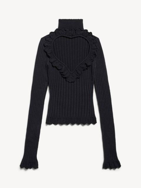 BALENCIAGA Women's Heart Top in Black