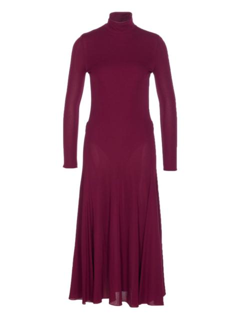 Alaïa heart-back high-neck maxi dress
