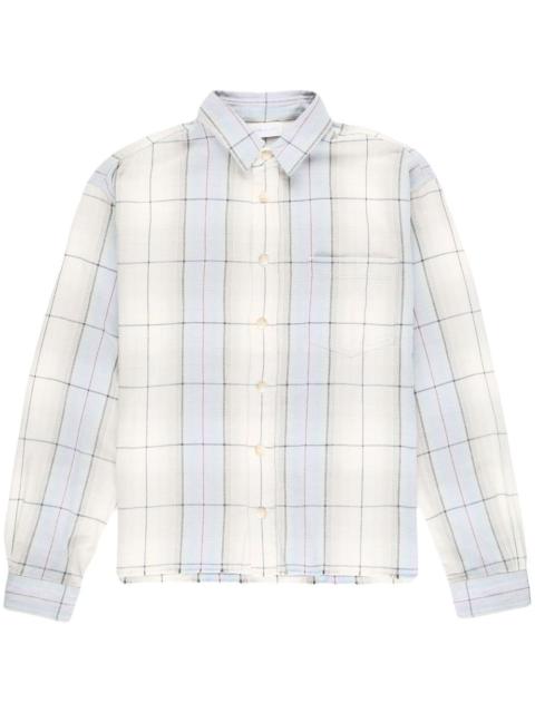 John Elliott long-sleeve plaid-check shirt