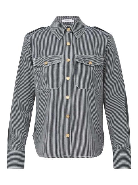 Zimmermann PATIENCE STRIPED DENIM SHIRT