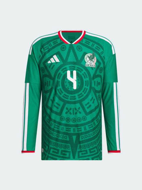 adidas Mexico 26 Home Alvarez Authentic Long Sleeve Jersey