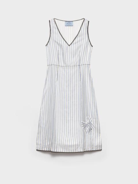 Prada Striped dress with bow
