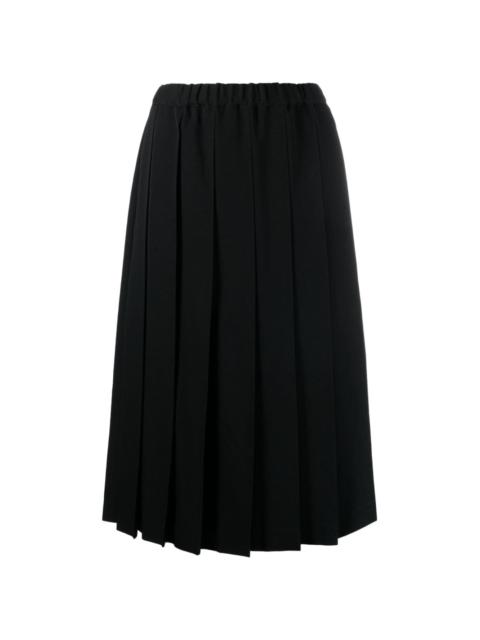 Comme des Garçons GIRL pleated wool midi skirt