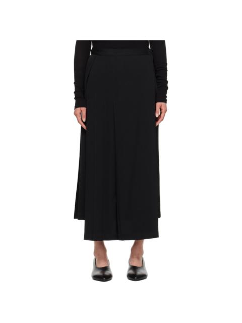 Yohji Yamamoto Black Pleated Skirt