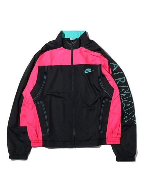 Nike x Atmos NRG Vintage Patchwork Track Jacket 'Black/Hyper Pink/Hyper Jade' CD6132-011