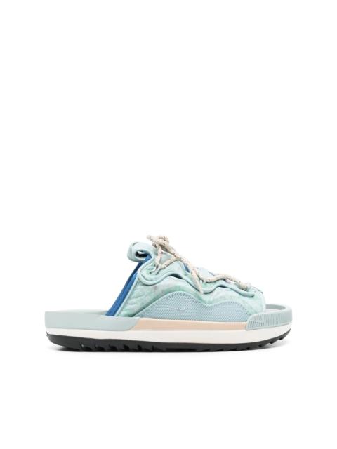 Nike lace-up detail pool slides