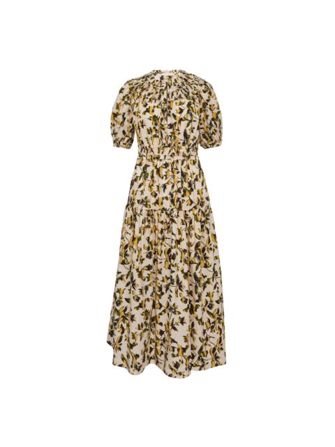 ULLA JOHNSON Othella Short Sleeve Midi Dress