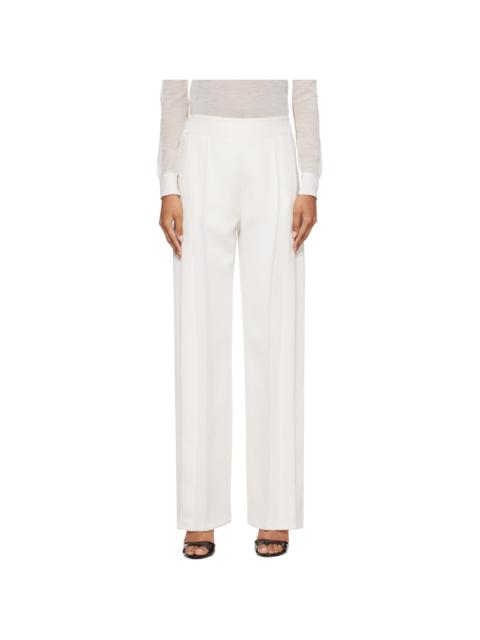 courrèges White Snap Twill Flare Trousers