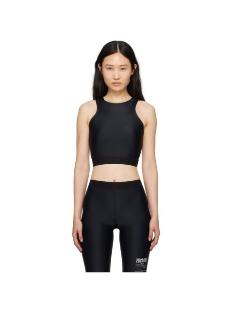 VERSACE JEANS COUTURE Black Cropped Tank Top