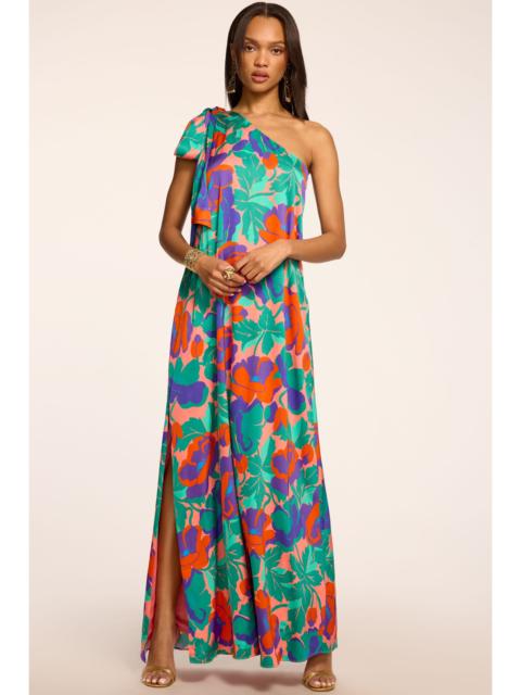 RAMY BROOK Benita Printed One-Shoulder Gown