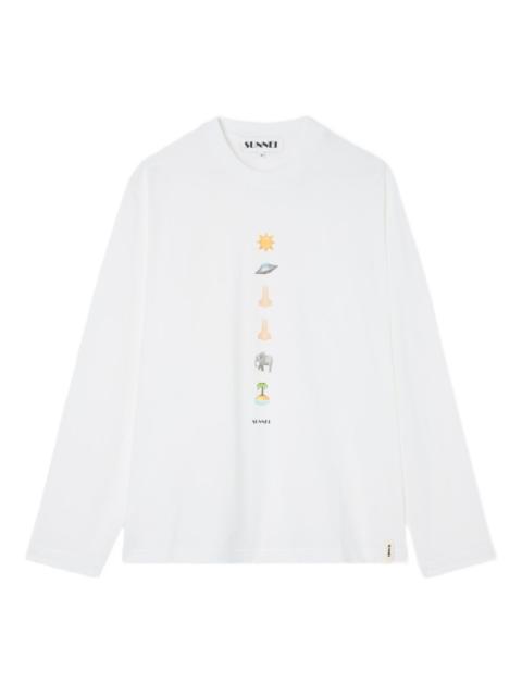 SUNNEI emoji-print long-sleeve T-shirt