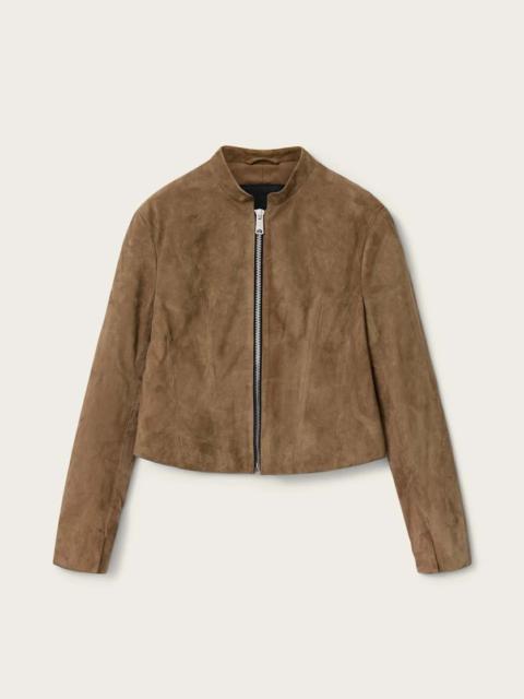 ALLSAINTS SADLER SLIM FIT SUEDE JACKET
