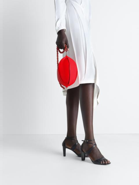 Lemaire BALLOON SLITS BI-MATERIAL BAG IN LEATHER