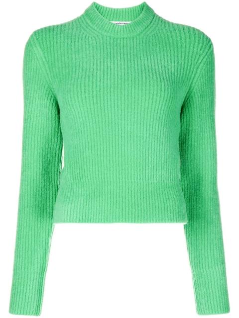 Alexander Wang ribbed eyelash-yarn wool jumper