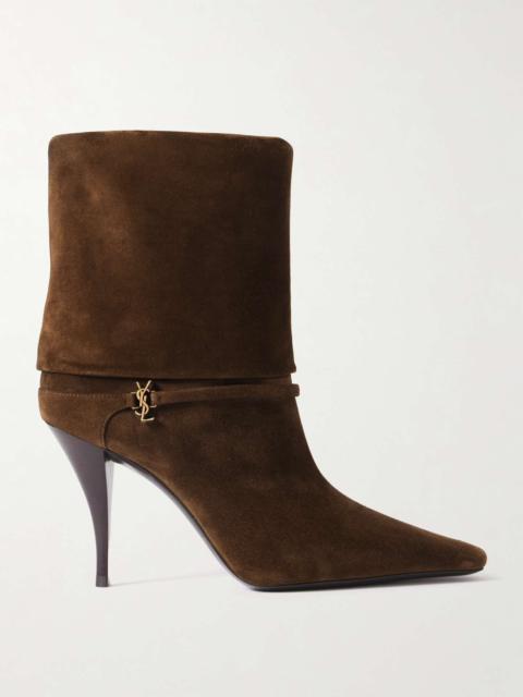 Niki embellished suede ankle boots