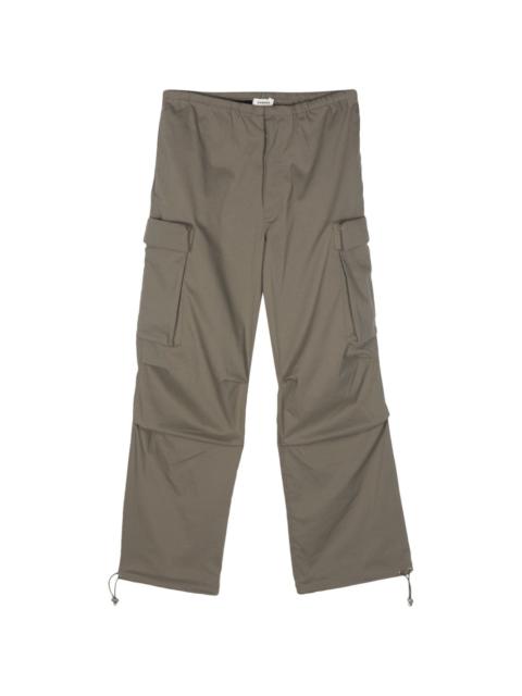 drawstring-ankles cargo trousers