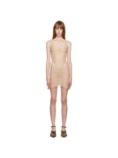 KNWLS Beige Celest Minidress