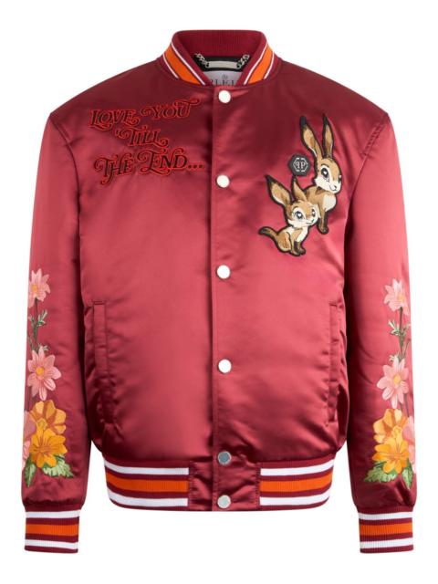 PHILIPP PLEIN embroidery bomber jacket