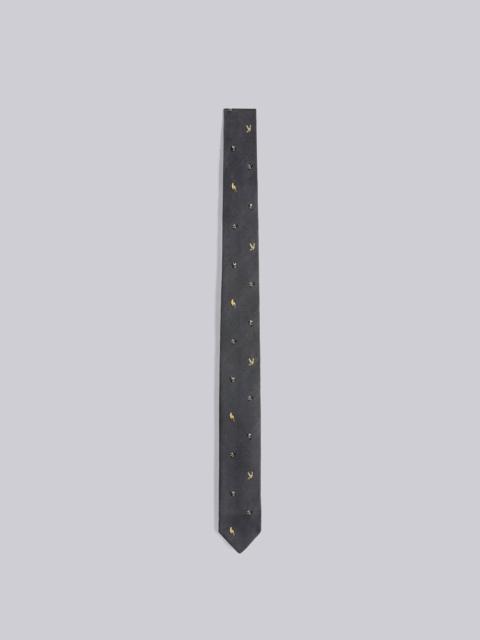 Thom Browne BIRDS AND BEES JACQUARD CLASSIC TIE