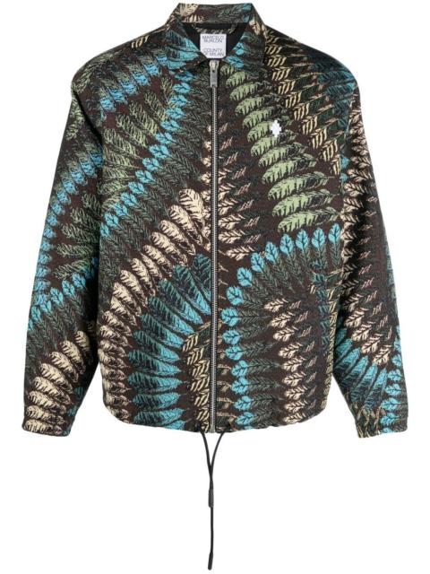 Marcelo Burlon County Of Milan leaf-jacquard bomber jacket