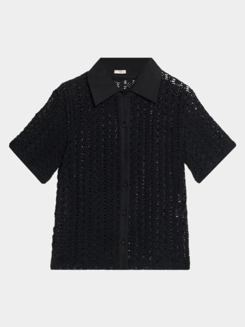 EMPORIO ARMANI Pleated Satin Top