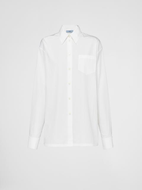 Tシャツ・カットソー PRADA FW25 White poplin shirt (P462ISOOO1XV2 F0009) White Poplin Shirt | PRADA
