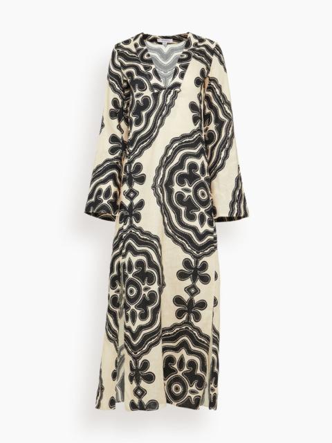 lemlem Theodora Column Dress in Niku Cream