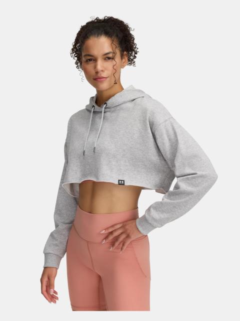 Under Armour Women's UA Icon Terry Crop Hoodie