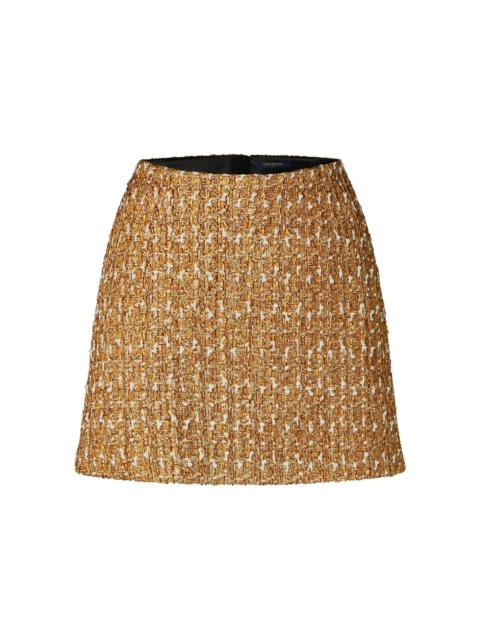Louis Vuitton Sequin Tweed Mini Skirt