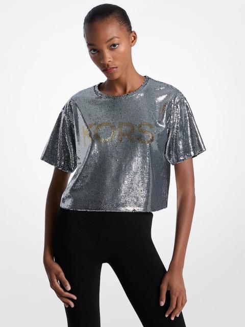 MICHAEL KORS KORS Sequined Boxy T-Shirt