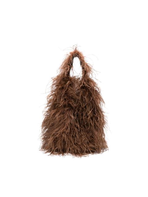 Yves Salomon brown shoulder bag