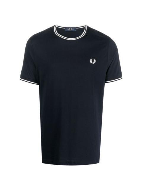 Fred Perry embroidered-logo short-sleeved T-shirt