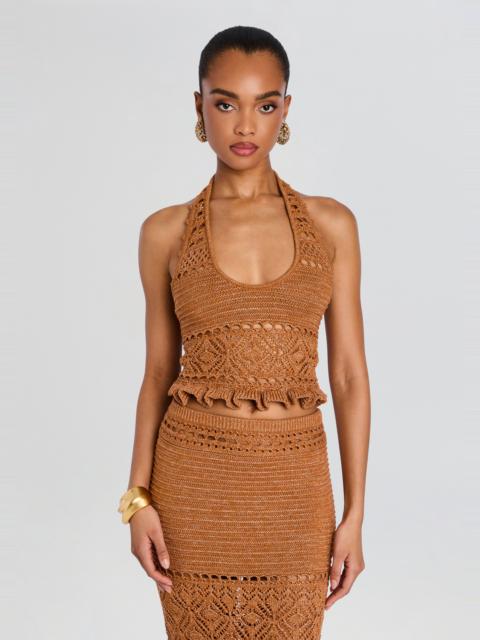 RETROFÊTE LAURINE CROCHET TOP