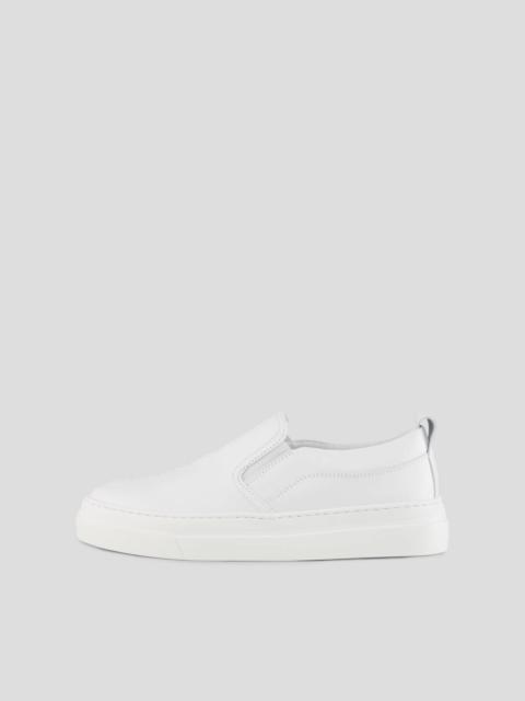 BOGNER BARCELONA SLIP-ON SNEAKERS IN WHITE